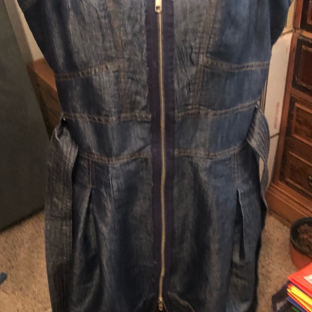 Denim sundress by Roommates. - Picture 9 of 11